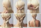 Do-it-yourself hairstyles for medium hair: curls, bun, braid, tail