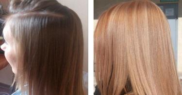 Lightening and hair masks with cinnamon - before and after photos